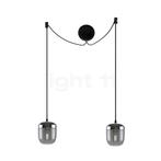Umage Acorn Cannonball Hanglamp 2-lichts zwart, smoke/staal, Verzenden, Nieuw