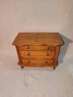 Sieradendoos - Hout - Vintage sieradendoosje, Antiek en Kunst, Curiosa en Brocante