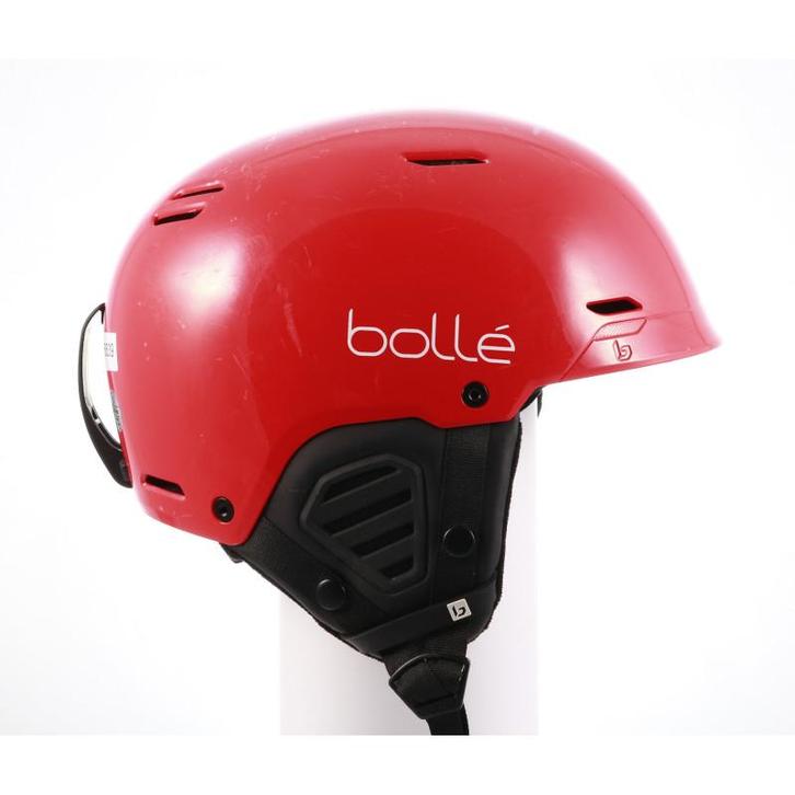 52 53 54 55 skihelm/snowboardhelm BOLLE MUTE, Red/black, ver, Sport en Fitness, Skiën en Langlaufen, Skiën, Overige typen, Gebruikt