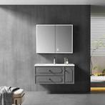 LED Spiegelkast - Afimera Zeyn 80x70 cm - Dimbaar - Witte, Huis en Inrichting, Badkamer | Badkamermeubels, Ophalen of Verzenden