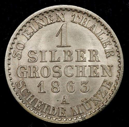 Duitsland, Pruisen Willem I. Groschen 1863, Postzegels en Munten, Munten | Europa | Niet-Euromunten