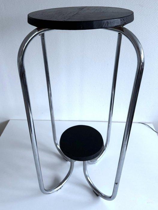 Plantentafel - Hout, Chroom - chrome buisframe, Antiek en Kunst, Kunst | Designobjecten