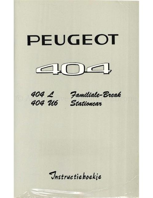 1967 PEUGEOT 404 FAMILIALE-BREAK | STATIONCAR, Auto diversen, Handleidingen en Instructieboekjes