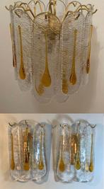 Plafondlamp - Glas, Antiek en Kunst, Antiek | Lampen