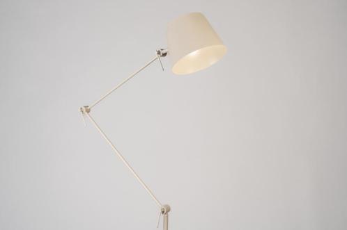Rietveld Vloerlampen - Beige, Zand - Metaal, Huis en Inrichting, Lampen | Vloerlampen, Verzenden