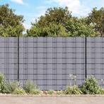 vidaXL Tuinschermen 4 st 35x0,19 m PVC mat lichtgrijs, Tuin en Terras, Verzenden, Nieuw, Kunststof, Minder dan 1 meter