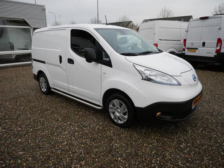 Nissan e-NV200, Business 40 kWh, Airco, Auto's, Bestelauto's, Dealer onderhouden, Lease, Automaat, Wit, Financial lease, Stof