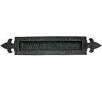 Briefplaat Lelie ijzer zwart, Tuin en Terras, Brievenbussen, Verzenden, Nieuw