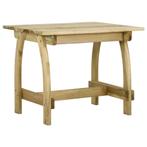 vidaXL Tuintafel 110x74x75 cm geïmpregneerd grenenhout, Verzenden, Nieuw