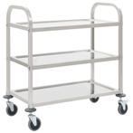 Keukentrolley RVS - 3 Laags | Retourdeal | 50% Korting, Ophalen of Verzenden, Nieuw
