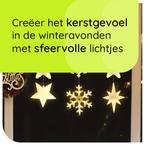 Kerstverlichting Raam Noorderster, Sneeuwvlokken, Sterren -, Verzenden, Nieuw