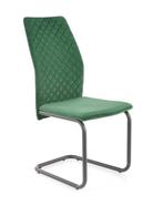 Moderne Vrijdragende Eetkamerstoel K444 Licht Groen Fluweel, Ophalen of Verzenden, Nieuw