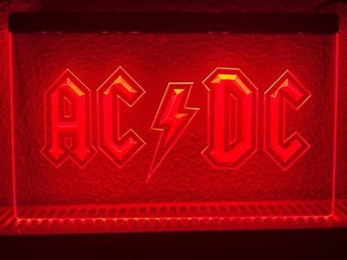 ACDC rock muziek neon bord lamp LED verlichting reclame lich, Verzamelen, Merken en Reclamevoorwerpen, Nieuw, Verzenden