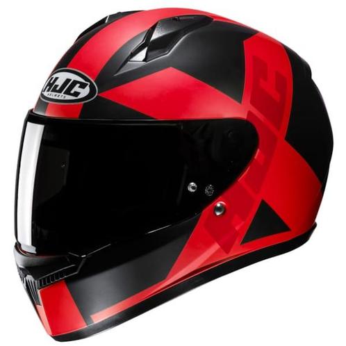 HJC C10 Tez - Zwart / Rood, Motoren, Kleding | Motorhelmen, L, HJC, Integraalhelm, Verzenden