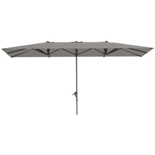 TRUUSK Dubbele Parasol Met Kruk 451 X 264 Cm, UV Bescherming, Tuin en Terras, Parasols, Nieuw, Verzenden
