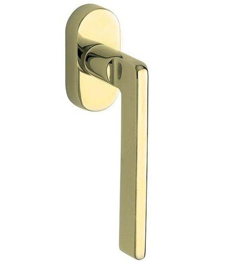 Draaikiepgarnituur Piatto/Elegant messing gelakt, Doe-het-zelf en Verbouw, Hang- en Sluitwerk, Nieuw, Ophalen of Verzenden