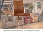 Leren eetkamerstoel Comfort met wieltjes - Granada Savannah, Huis en Inrichting, Stoelen, Bruin, Nieuw, Leer, Ophalen of Verzenden