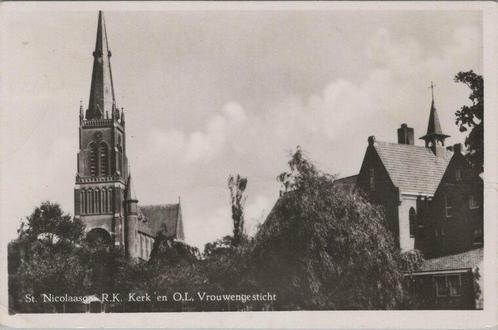 ST. NICOLAASGA - R.K. Kerk en O.L. Vrouwengesticht, Verzamelen, Ansichtkaarten | Nederland, Verzenden