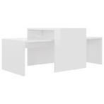 Salontafelset Wit Hoogglans - Retourdeal! 35% Korting, Huis en Inrichting, Tafels | Salontafels, Minder dan 50 cm, 50 tot 100 cm