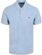 Napapijri Ealis Polo Chambray Blauw maat S Heren, Verzenden, Nieuw, Maat 46 (S) of kleiner, Napapijri