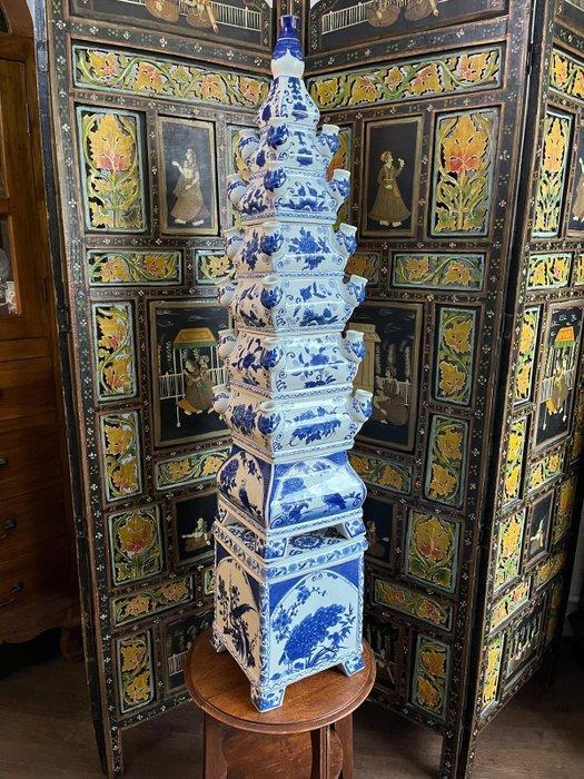 Vaas - Porselein - Tulpenvaas - Delft blauw, Antiek en Kunst, Antiek | Glas en Kristal