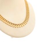 18 Krt. Gouden Cleopatra collier | 44 cm (schakelketting), Sieraden, Tassen en Uiterlijk, Kettingen, Ophalen of Verzenden, Gebruikt