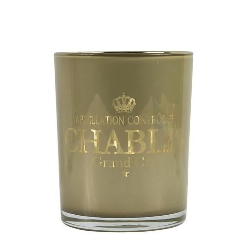 windlicht wijn chablis taupe medium 12cm, Huis en Inrichting, Woonaccessoires | Overige, Verzenden