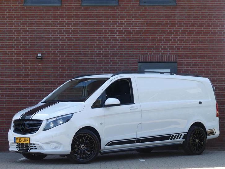 Zakelijke Lease |  Mercedes-Benz Vito 116 CDI Extra Lang Cam, Auto's, Bestelauto's, Dealer onderhouden, Lease, Automaat, Wit, Mercedes-Benz