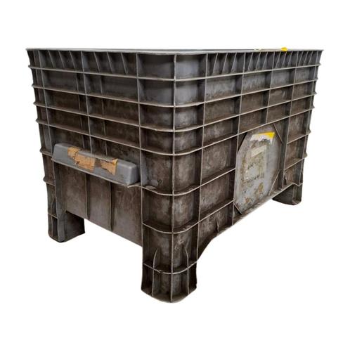 Palletbox 640x1060x670mm gesloten 285 liter, 4 poten,, Doe-het-zelf en Verbouw, Kratten en Dozen, 40 tot 60 cm, 50 tot 75 cm, Gebruikt
