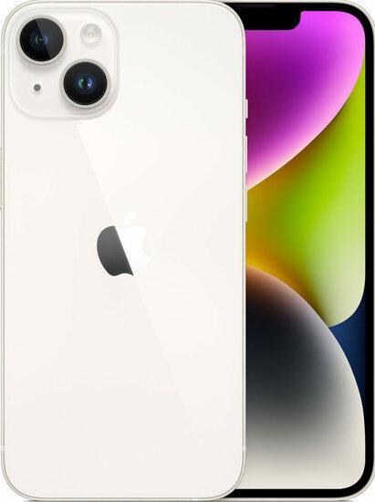 nieuwstaat Apple iPhone 14 wit 128GB + nieuwe accu 100% +..., Telecommunicatie, Mobiele telefoons | Apple iPhone, Nieuw, Verzenden