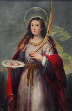 École espagnole (XIX-XX) - Sainte Agathe, vierge et martyre