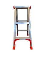 Professionele Aluminium Ladder - 150 kg Belasting - 2x3 T..., Doe-het-zelf en Verbouw, Ladders en Trappen, Ophalen of Verzenden