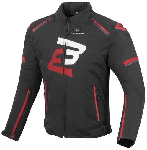 Bogotto Sparrow Waterproof Black Red Textile Motorcycle, Motoren, Kleding | Motorkleding, Heren, Nieuw met kaartje, Jas | textiel