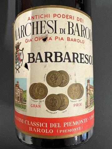 1955, 1961 (34cl), 1969, 1970 & 1983 Marchesi di Barolo - beschikbaar voor biedingen