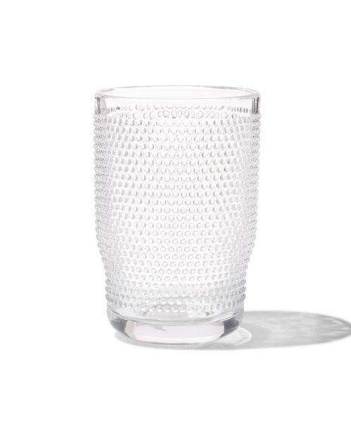 HEMA Longdrink glas Bergen bolletjes reliëf 340ml 2+1 gratis, Verzamelen, Glas en Borrelglaasjes, Nieuw, Verzenden