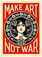 Shepard Fairey - Make Art not War, Antiek en Kunst, Kunst | Litho's en Zeefdrukken, Verzenden