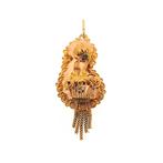 Antiek gouden hanger van een mutsenbel, Sieraden, Tassen en Uiterlijk, Bedels, Ophalen of Verzenden, Gebruikt, Goud, Overige merken