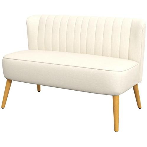 TRUUSK HOMCOM 2-Sitzer Sofa Zweisitzer, Loveseat mit Leineno, Huis en Inrichting, Banken | Bankstellen, Nieuw, Verzenden