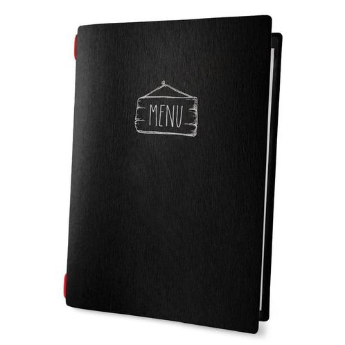 Menumap / Menukaart Mappen - Type: ECO-Black-Saloon - A4, Zakelijke goederen, Horeca | Overige