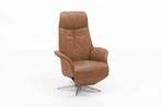 Relaxfauteuil Delfgauw - relaxfauteuils - Cognac, Huis en Inrichting, Stoelen, Nieuw, Stof, Bruin