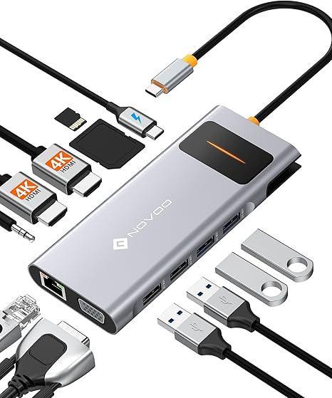 12-in-1 USB-C docking station – Dual HDMI, VGA, LAN en 100W, Diversen, Overige Diversen, Nieuw, Verzenden