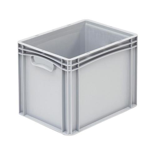 Euronorm Bak 400x300x320 mm 30 liter Grijs Dichte Grepen, Zakelijke goederen, Kantoor en Winkelinrichting | Magazijn, Stelling en Opslag