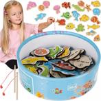 Kruzzel Magnetisch Visspel - 22-Delige Houten Speelset vo..., Kinderen en Baby's, Ophalen of Verzenden, Nieuw
