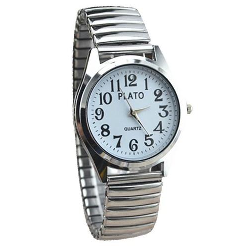 Fako® - Horloge - Rekband - Plato - Ø 32mm - Zilverkleurig -, Sieraden, Tassen en Uiterlijk, Horloges | Dames, Verzenden