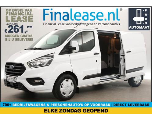 Ford Transit Custom 300 2.0 TDCI L2H1 AUT Airco Cam €261pm, Auto's, Bestelauto's, Lease, Automaat, Diesel, Ford, Wit, Verzenden