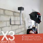 X3 Helmet & Gear Wall mount Gray Steel, Motoren, Kleding | Motorhelmen, Verzenden, Nieuw met kaartje