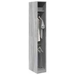 vidaXL Kledingkast 30x50x200 cm bewerkt hout grijs sonoma, Huis en Inrichting, Kasten | Kledingkasten, Verzenden, Nieuw