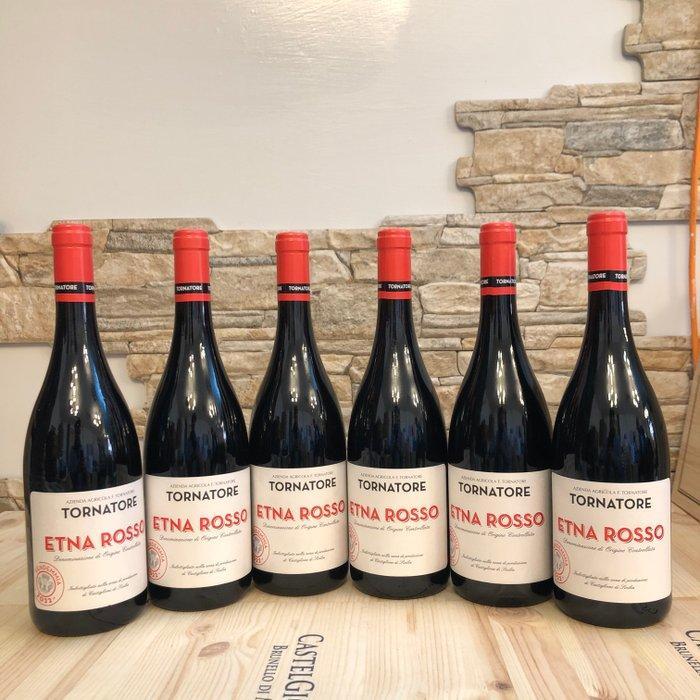 2022 Tornatore, Etna Rosso - Sicilië DOC - 6 Flessen (0.75, Verzamelen, Wijnen