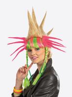 Pruik Punk Crazy Rainbow, Ophalen of Verzenden, Nieuw