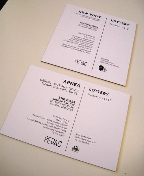 Pejac (1977) - Pejac The Boss / New Wave Postcard Lottery, Antiek en Kunst, Kunst | Schilderijen | Modern